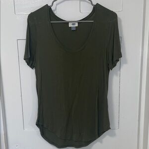 Old Navy Dark Green Short Sleeve Tee